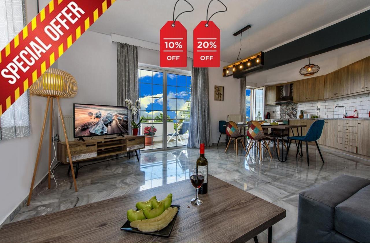 Platanias Villa Spyros Buitenkant foto